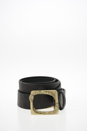40mm snake-print Leather Belt