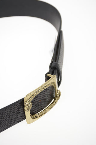 40mm snake-print Leather Belt