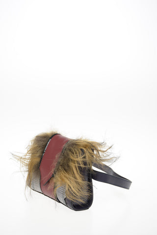 Leather and Fur Insert Bum bag