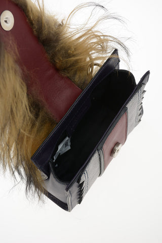 Leather and Fur Insert Bum bag