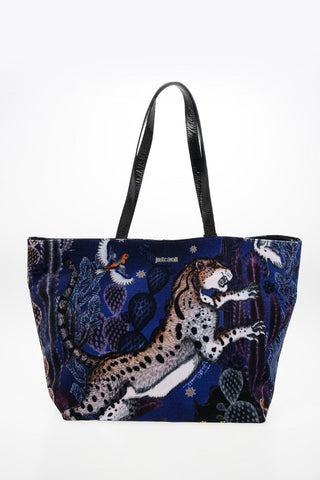 velvet Leather applications Shopping Bag