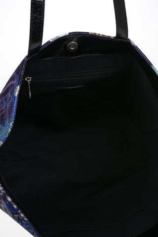 velvet Leather applications Shopping Bag