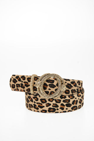 40mm cheetah-print leather Belt