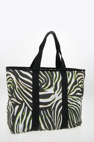 Zebra-Print Shopping Bag