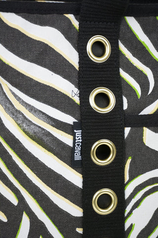 Zebra-Print Shopping Bag