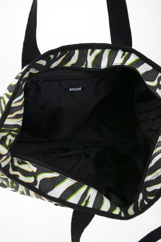 Zebra-Print Shopping Bag