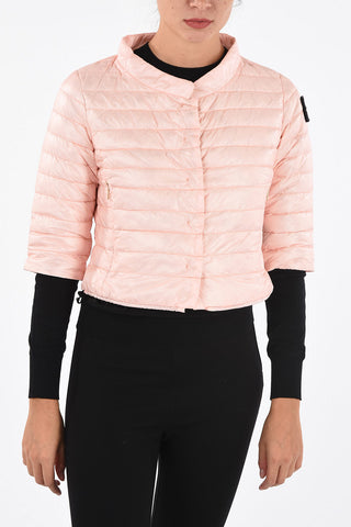 3/4 Sleeve Waist Length ELENAQUATTRO Down Jacket