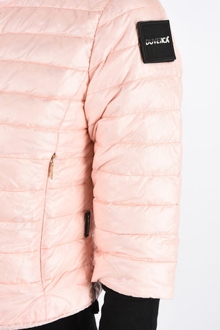 3/4 Sleeve Waist Length ELENAQUATTRO Down Jacket