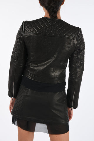 BLACK GOLD Waist Length Leather LIVIA Jacket