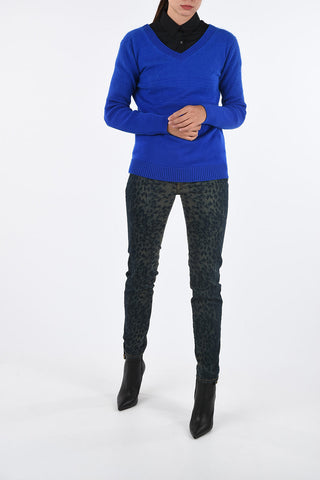 cable knit V-Neck Sweater