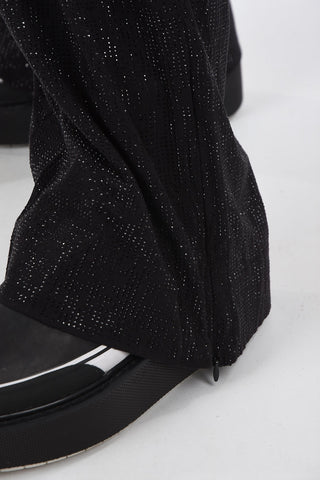 Pantalone P-STRASS palazzo con Strass