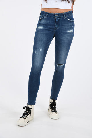Super Skinny Fit SLANDY Distressed Jeans L30