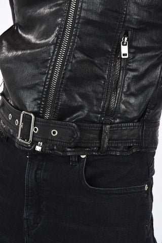 Faux Leather KERBIZ-NE Biker Jacket