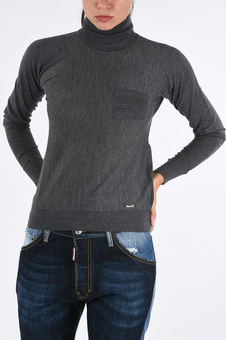 Wool Turtle-Neck Sweater