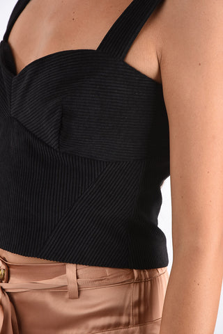 corduroy bustier top