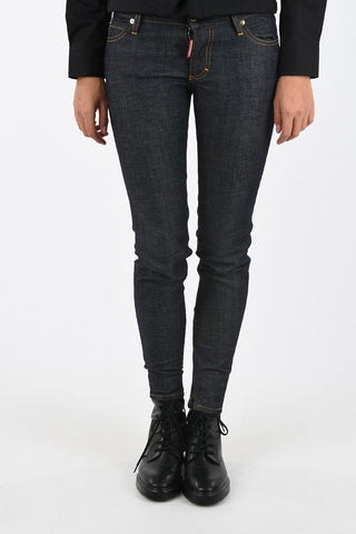 Mid-rise waist skinny fit jeans