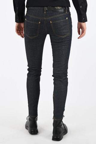 Mid-rise waist skinny fit jeans