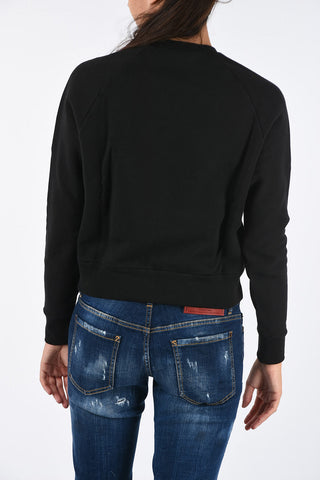 Embroidered Crew-Neck Sweatshirt