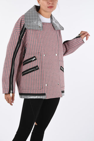 Reversible Houndstooth G-KALIN Double Breasted Coat