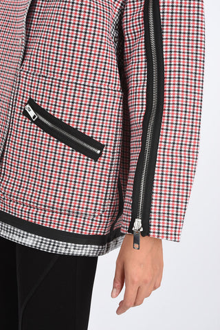 Reversible Houndstooth G-KALIN Double Breasted Coat