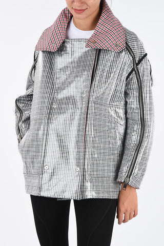 Reversible Houndstooth G-KALIN Double Breasted Coat