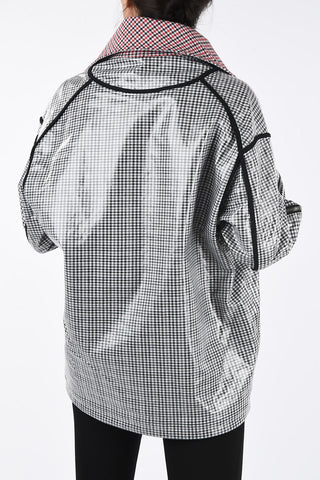 Reversible Houndstooth G-KALIN Double Breasted Coat