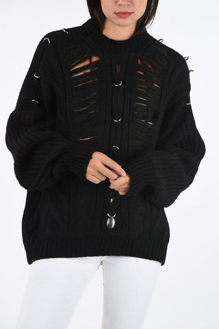 BLACK GOLD U-Shape Backline Aran MEBLY Sweater