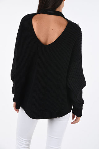 BLACK GOLD U-Shape Backline Aran MEBLY Sweater