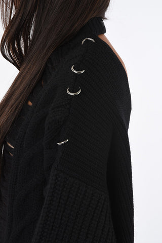 BLACK GOLD U-Shape Backline Aran MEBLY Sweater