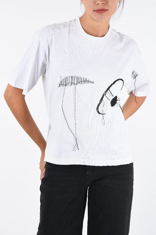 BLACK GOLD Double Split Side Hem TELIX T-shirt