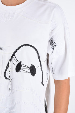 BLACK GOLD Double Split Side Hem TELIX T-shirt