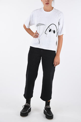 BLACK GOLD Double Split Side Hem TELIX T-shirt