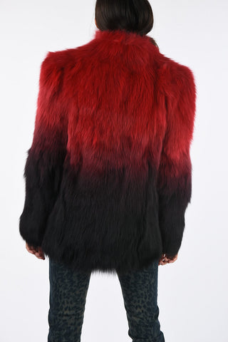 Two-Tone Fox Fur Jacket