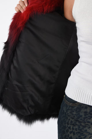 Two-Tone Fox Fur Jacket