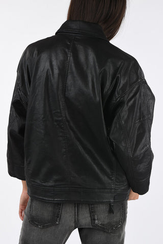 Faux Leather D-JINNIUS-NE Biker Jacket
