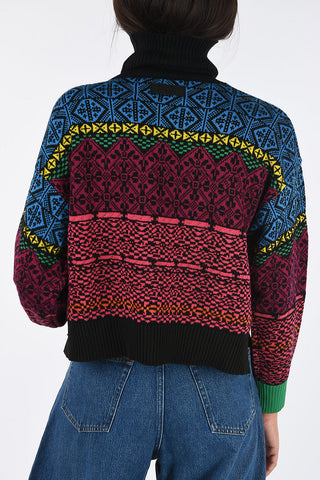 Fair Isle Crew-Neck M-CV-NORV Sweater