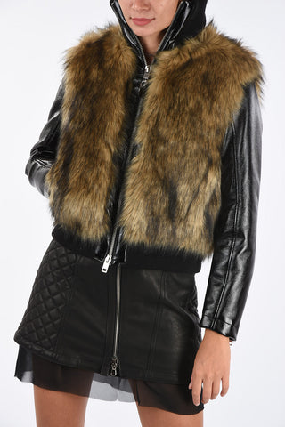 Eco Fur L-BURG Crop Coat