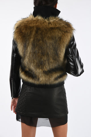 Eco Fur L-BURG Crop Coat