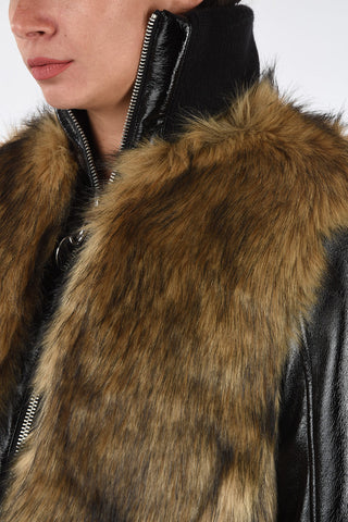 Eco Fur L-BURG Crop Coat