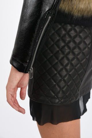 Eco Fur L-BURG Crop Coat