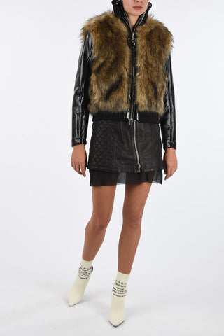 Eco Fur L-BURG Crop Coat