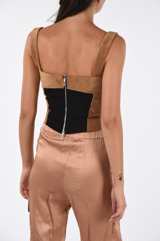 corduroy bustier top
