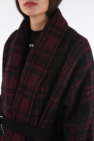Fringed Gun Club Check M-BOU Coat