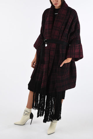 Fringed Gun Club Check M-BOU Coat