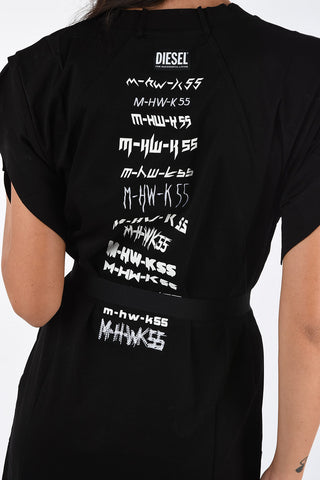 double split-side hem knee length D-FLIX  Shirt dress