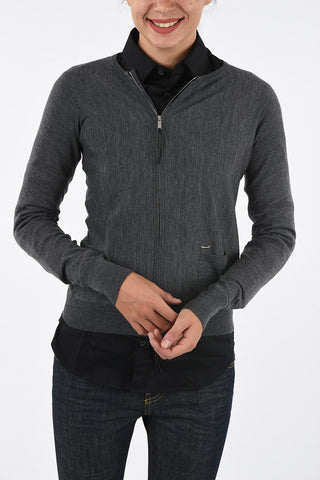 Full Zip Wool Sweater