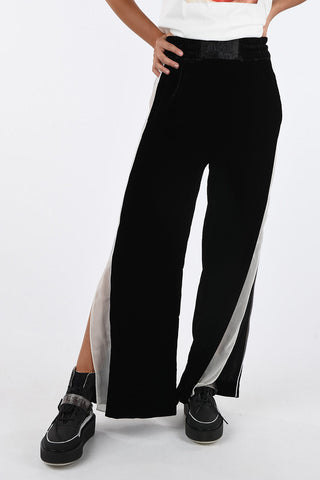 Double Split Side Hem Chenille P-KARAL Pants