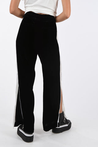 Double Split Side Hem Chenille P-KARAL Pants