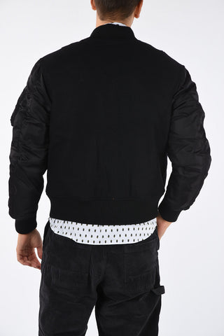 BLACK GOLD Nylon and Virgin Wool W-BOM Bomber