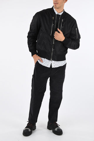 BLACK GOLD Nylon and Virgin Wool W-BOM Bomber